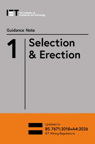 Cover image for 9781837240425 - Guidance Note 1: Selection & Erection