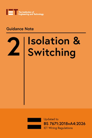 Cover image for 9781837240456 - Guidance Note 2: Isolation & Switching