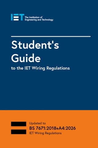 Cover image for 9781837240722 - Student's Guide to the IET Wiring Regulations