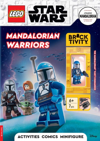 Cover image for 9781837250035 - LEGO® Star Wars™: Mandalorian Warriors Activity Book (with Mandalorian Fleet Commander LEGO minifigure)