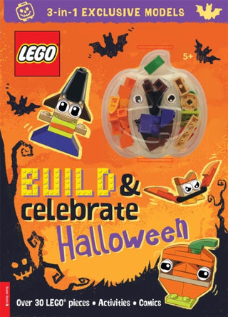 Cover image for 9781837250486 - LEGO® Books: Build & Celebrate Halloween (includes over 30 pieces)