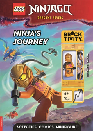 Cover image for 9781837250790 - LEGO® NINJAGO®: Ninja's Journey Activity Book (with Arin minifigure and accessories)
