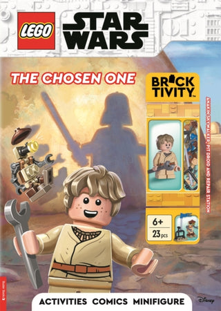 Supplemental image for 9781837250837 - LEGO® Star Wars™: The Chosen One Activity Book (with Anakin Skywalker minifigure, pit droid and repair station)