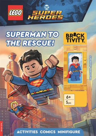 Supplemental image for 9781837250936 - LEGO® DC Super Heroes: Superman to the Rescue Activity Book (with Superman™ minifigure)
