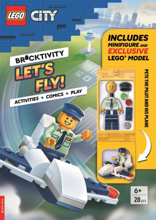 Cover image for 9781837251759 - LEGO® City: Let's Fly (with Pete the Pilot minifigure and exclusive plane model)