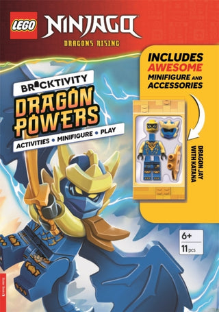 Cover image for 9781837251766 - LEGO® NINJAGO®: Dragon Powers (with Dragon Jay minifigure and katana sword)