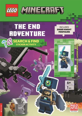 Cover image for 9781837251780 - LEGO®  Minecraft™: The End Adventure Search & Find Sticker Activity Book (with Ender Knight minifigure and sword)