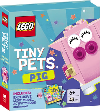 Cover image for 9781837251964 - LEGO® Books. Tiny Pets: Pig (with exclusive pig mini-build, paper crafts, stickers and activity book)