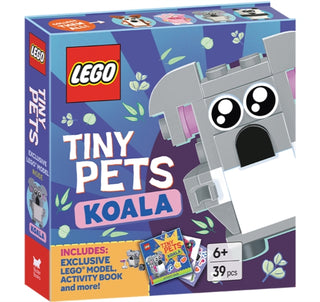 Cover image for 9781837252121 - LEGO® Books. Tiny Pets: Koala (with exclusive koala mini-build, paper crafts, stickers and activity book)