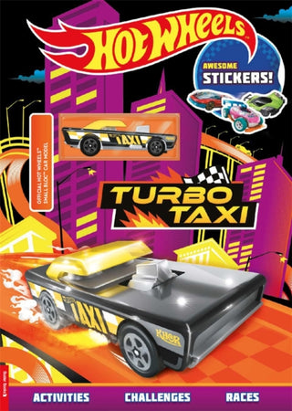 Cover image for 9781837252183 - Hot Wheels™: Turbo Taxi (with stickers and Small Bloc™ car model)