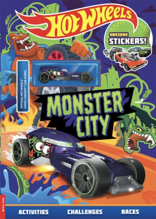 Cover image for 9781837252190 - Hot Wheels™: Monster City (with stickers and HW50 Concept™ car model)