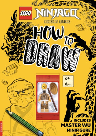 Cover image for 9781837252251 - LEGO® NINJAGO®: How to Draw (with Master Wu minifigure)