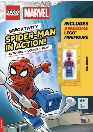 Cover image for 9781837252442 - LEGO® MARVEL: Spider-Man in Action (with Spider-Man minifigure)