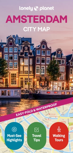 Cover image for 9781837584666 - Lonely Planet Amsterdam City Map