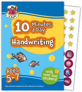 Cover image for 9781837740208 - 10 Minutes a Day Handwriting for Ages 5-7 (with over 100 stickers)