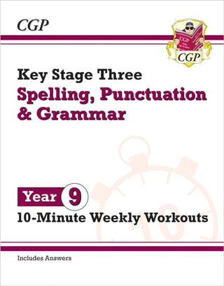 Supplemental image for 9781837740574 - KS3 Year 9 Spelling, Punctuation and Grammar 10-Minute Weekly Workouts