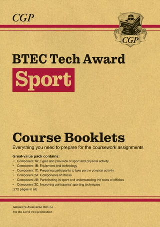Cover image for 9781837740635 - BTEC Tech Award in Sport: Course Booklets Pack (with Online Edition)