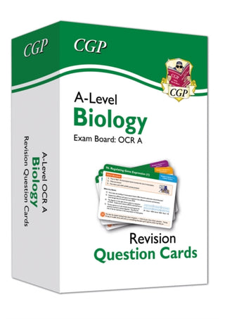 Cover image for 9781837740802 - A-Level Biology OCR A Revision Question Cards