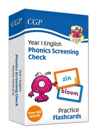 Cover image for 9781837741465 - Phonics Screening Check Flashcards - for the Year 1 test