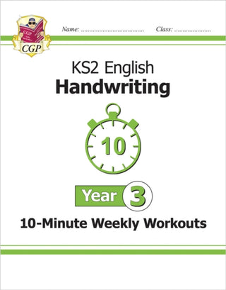 Cover image for 9781837742066 - KS2 Year 3 English Handwriting 10-Minute Weekly Workouts