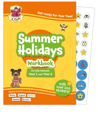 Supplemental image for 9781837742196 - CGP Summer Holidays Activity Workbook - for kids between Year 1 and Year 2 (ages 5-6)