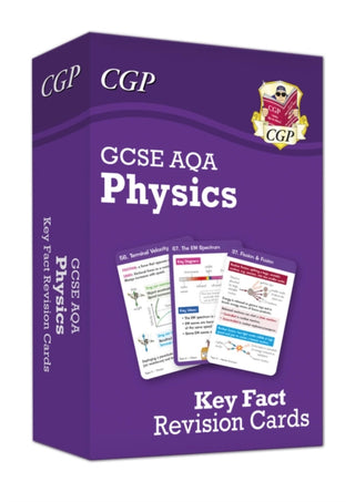 Cover image for 9781837742387 - GCSE Physics AQA Key Fact Revision Cards - Summary cards for quick revision