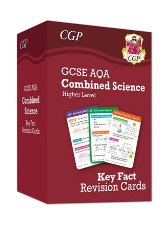 Cover image for 9781837742394 - GCSE Combined Science AQA Higher Key Fact Revision Cards - Summary cards for quick revision