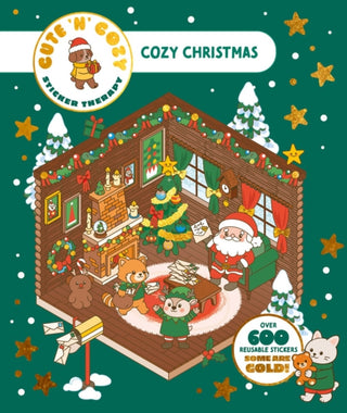 Cover image for 9781837761647 - Cute 'n' Cozy Sticker Therapy: Cozy Christmas