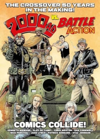 Supplemental image for 9781837861897 - 2000 AD Vs Battle Action: Comics Collide!