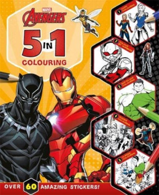 Cover image for 9781837950096 - Marvel Avengers: 5 in 1 Colouring