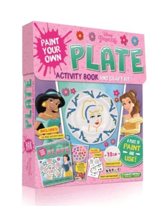 Cover image for 9781837951062 - Disney Princess: Paint Your Own Plate Activity Book and Craft Kit