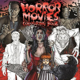 Supplemental image for 9781837956067 - Horror Movies Colouring Book