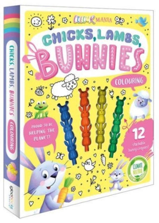 Cover image for 9781837956685 - Chicks, Lambs, Bunnies Colouring