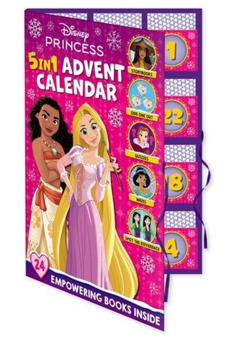 Cover image for 9781837959099 - Disney Princess: 5-in-1 Advent Calendar