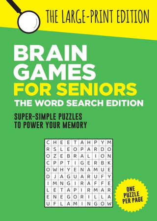 Cover image for 9781837996018 - Brain Games for Seniors: The Word Search Edition