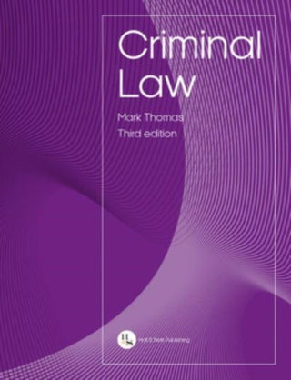 Cover image for 9781838166465 - Criminal Law