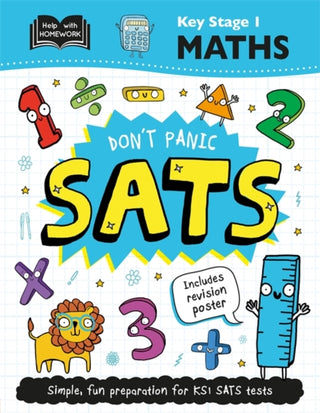 Cover image for 9781838526696 - Key Stage 1 Maths: Don't Panic SATs