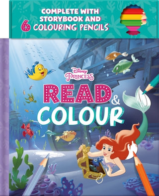 Cover image for 9781838527020 - Disney Princess Ariel: Read & Colour