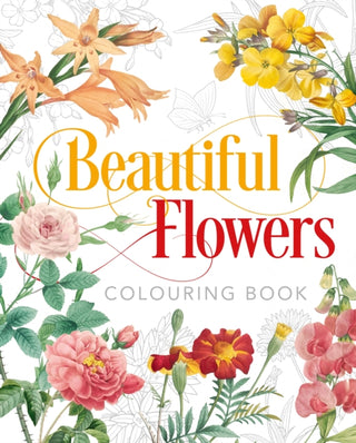 Cover image for 9781838576028 - Beautiful Flowers Colouring Book