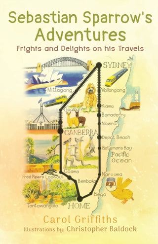 Cover image for 9781838754334 - Sebastian Sparrow's Adventures: Frights and Delights on his Travels