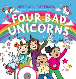 Cover image for 9781839131042 - Four Bad Unicorns