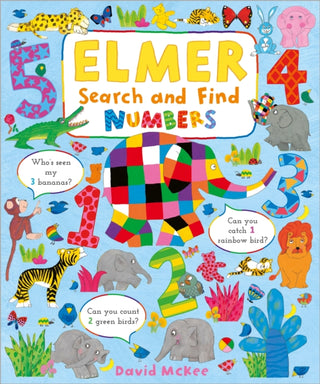 Cover image for 9781839131653 - Elmer Search and Find Numbers