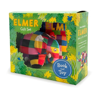 Cover image for 9781839135149 - Elmer Book and Toy Gift Set