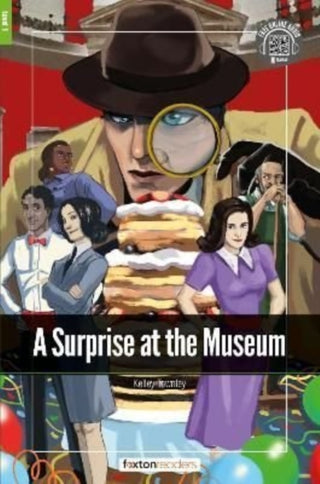 Cover image for 9781839250439 - A Surprise at the Museum - Foxton Readers Level 1 (400 Headwords CEFR A1-A2) with free online AUDIO