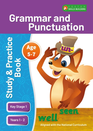 Cover image for 9781839251238 - KS1 Grammar & Punctuation Study and Practice Book for Ages 5-7 (Years 1 - 2) Perfect for learning at home or use in the classroom