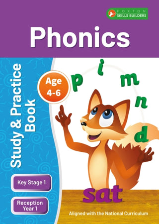 Cover image for 9781839251252 - KS1 Phonics Study & Practice Book for Ages 4-6 (Reception -Year 1) Perfect for learning at home or use in the classroom