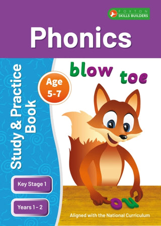 Cover image for 9781839251269 - KS1 Phonics Study & Practice Book for Ages 5-7 (Years 1-2) Perfect for learning at home or use in the classroom
