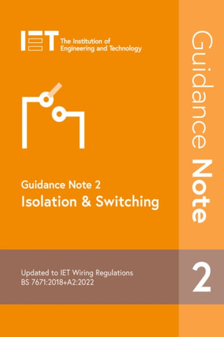 Cover image for 9781839532337 - Guidance Note 2: Isolation & Switching