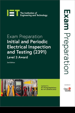 Cover image for 9781839539114 - Exam Preparation: Initial and Periodic Electrical Inspection and Testing (2391)
