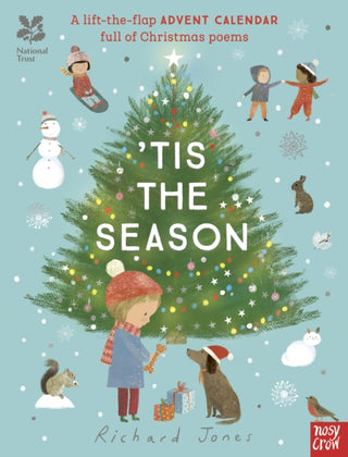 Cover image for 9781839946868 - National Trust: 'Tis the Season: A Lift-the-Flap Advent Calendar Full of Christmas Poems